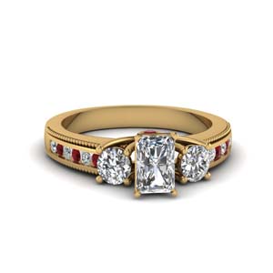 Radiant Engagement Side Stone Rings