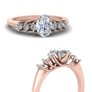 Oval Shaped Petite Wedding Rings