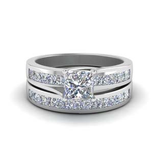 Channel Diamond Ring & Band
