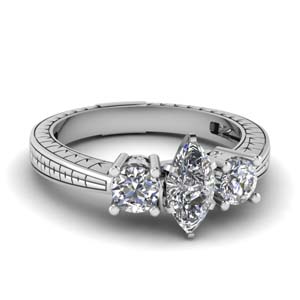 Marquise Cut Vintage Engagement Rings