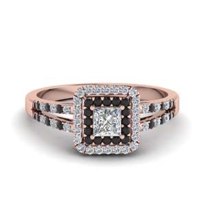 French Pave Double Halo Ring