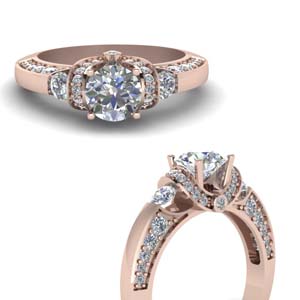 Unique Lab Diamond Engagement Ring