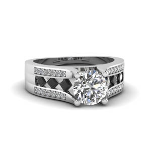 Kite Set Diamond Engagement Ring