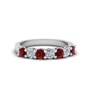 Save Big On Ruby Wedding Bands For Women |Fascinating Diamonds