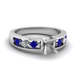 Platinum Sapphire Ring Setting