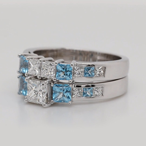 Classic Channel Wedding Ring Set | Fascinating Diamonds