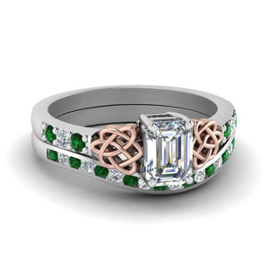 Celtic Ring With Channel Set Band