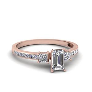 Delicate 3 Stone Diamond Ring
