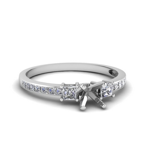 Delicate 3 Stone Ring Setting