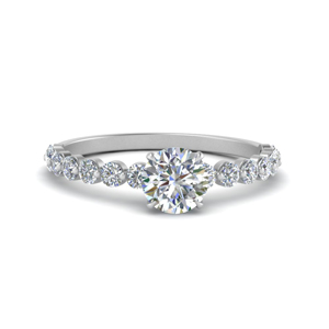 Round Prong Set Engagement Rings
