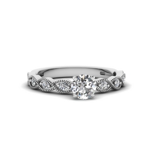 Twisted Petite Engagement Ring