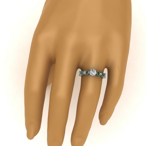 Milgrain Contour Diamond Ring Guard