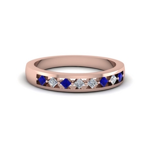 sapphire wedding band for her