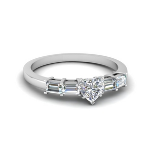 Heart Shaped Petite Engagement Rings