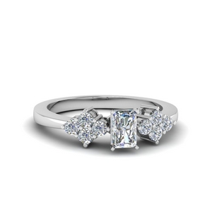 Radiant Cut Diamond Petite Rings