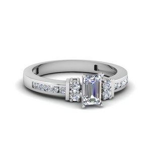 Emerald Cut Petite Engagement Rings