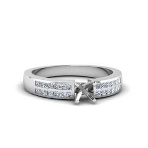 Channel Diamond Wide Ring Setting