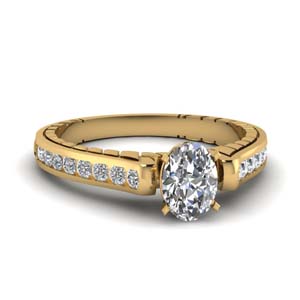 Oval Diamond Vintage Rings