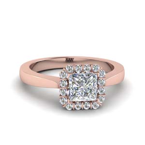 Princess Cut Lab Created Diamond Ring