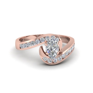 Popular Pear Diamond Wedding Rings