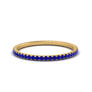 Sapphire Eternity Delicate Band