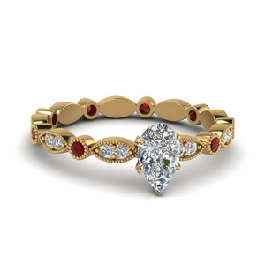Eternity Ruby Engagement Ring