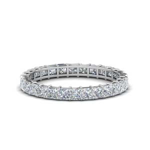 Princess Cut Diamond Eternity Ring 2 Carat
