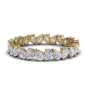 4 Ct. Pear Shaped Eternity Band