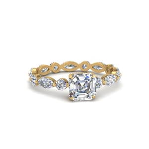 Asscher Cut Engagement Rings