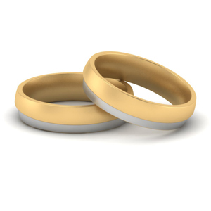 Gay Wedding Bands Two Tone