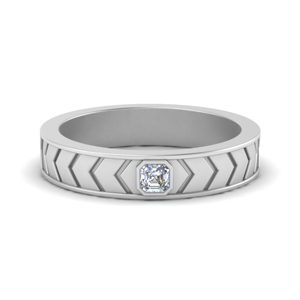 Mens Solitaire Wedding Ring