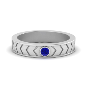 Solitaire Engraved Ring For Male
