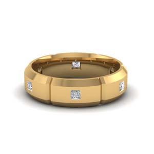 mens diamond engagement rings in 14K yellow gold FDM8012B NL YG