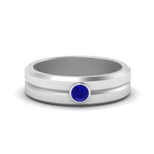 Sapphire Solitaire Rings For Men
