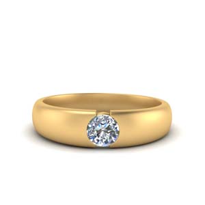 Tapered Lab Made Diamond Ring