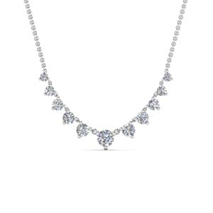 Graduated Diamond Necklace For Women