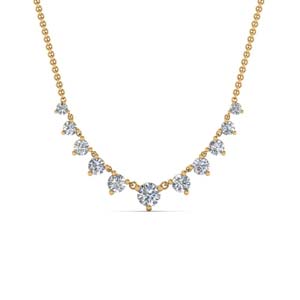 Gold Delicate Diamond Necklace