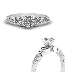 Victorian Style Lab Diamond Ring