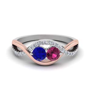 Twin Sapphire Promise Ring