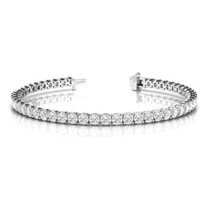 3 carat diamond bracelet 18k white gold