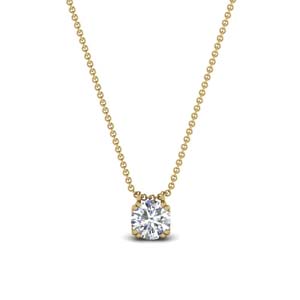 1 carat diamond solitaire pendant