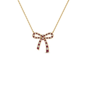 Tiffany & Co. 18K Yellow Gold Bow Necklace