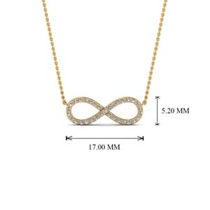 infinity gold diamond necklaces