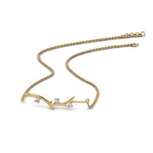 Branch Design Diamond Necklace 