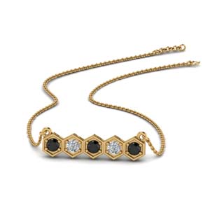 pave-hexagon-necklace-with-black-diamond-in-FDPD86609GBLACK-NL-YG