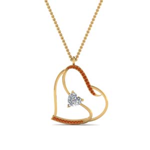 S With Heart Design Pendant