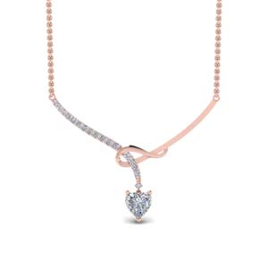 Delicate Diamond Twist Necklace