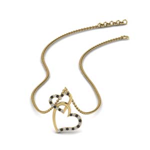interlocked-heart-necklace-with-black-diamond-in-FDHPD328GBLACK-NL-YG