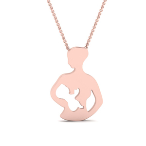 Mother And Child Solid Pendant