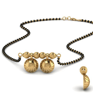 Single Chain Beads Wati Mangalsutra Design
